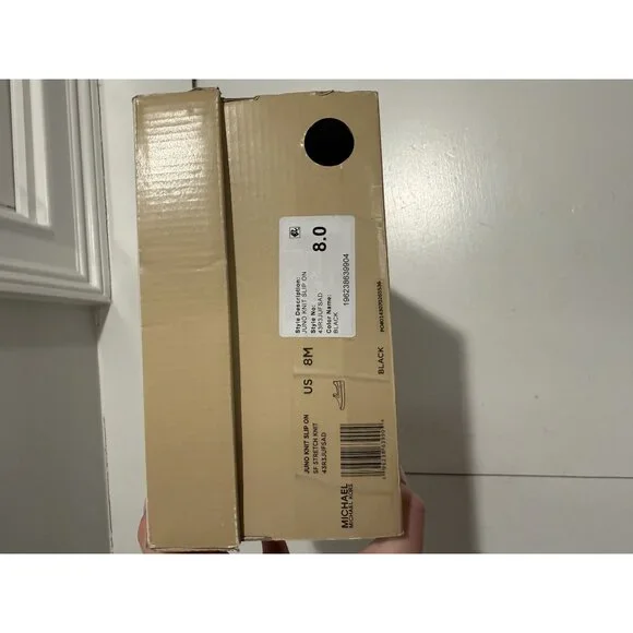 NWB Michael Kors Juno Stretch Knit Slip On Sneaker Black Size Womens 8 $109 [jb] - Picture 13 of 13